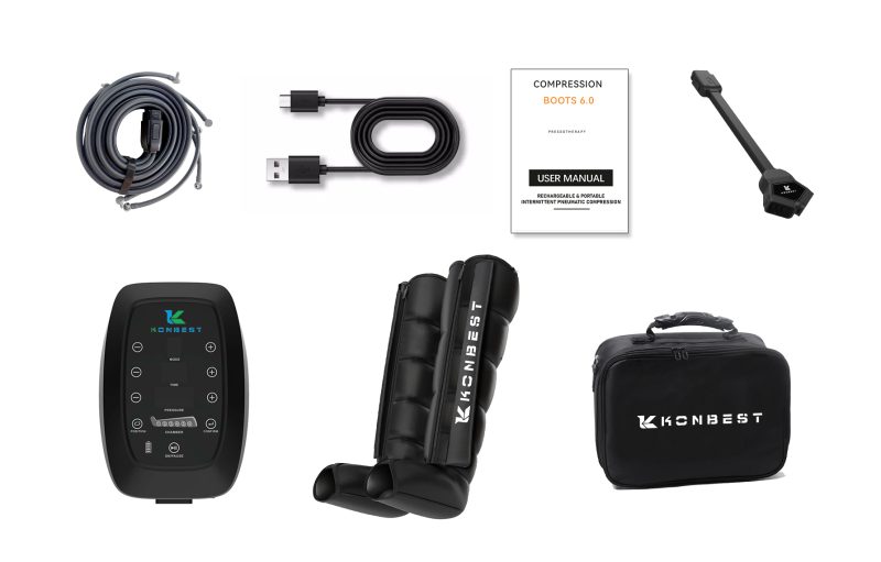 Konbest 9690K-B Air Compression Boots What's In Box