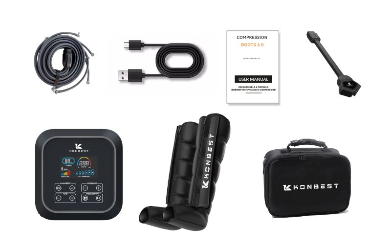 Konbest 9690K-E Air Compression Boots What's In Box