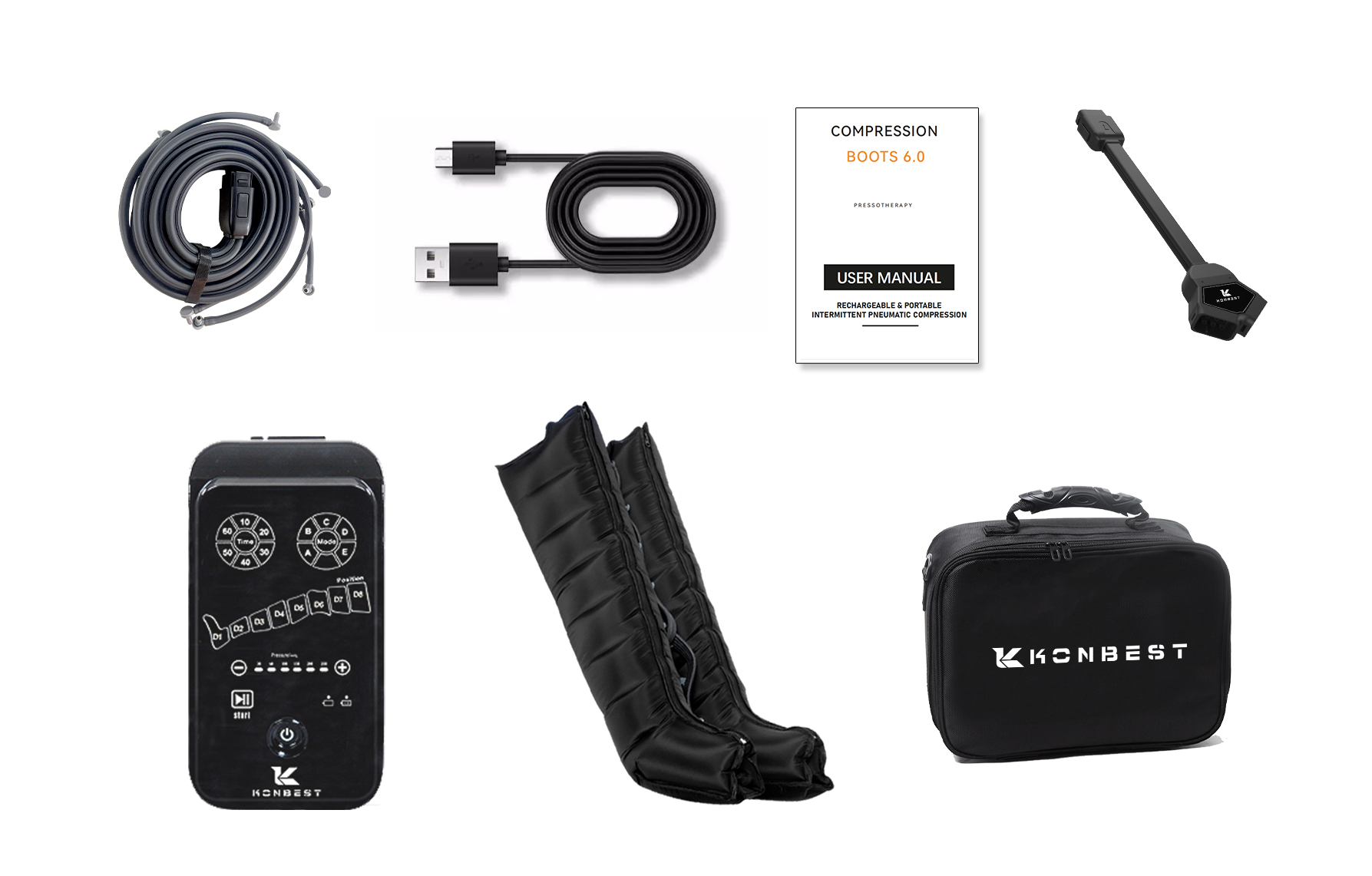 Konbest 9890 Air compression Boots What's In Box