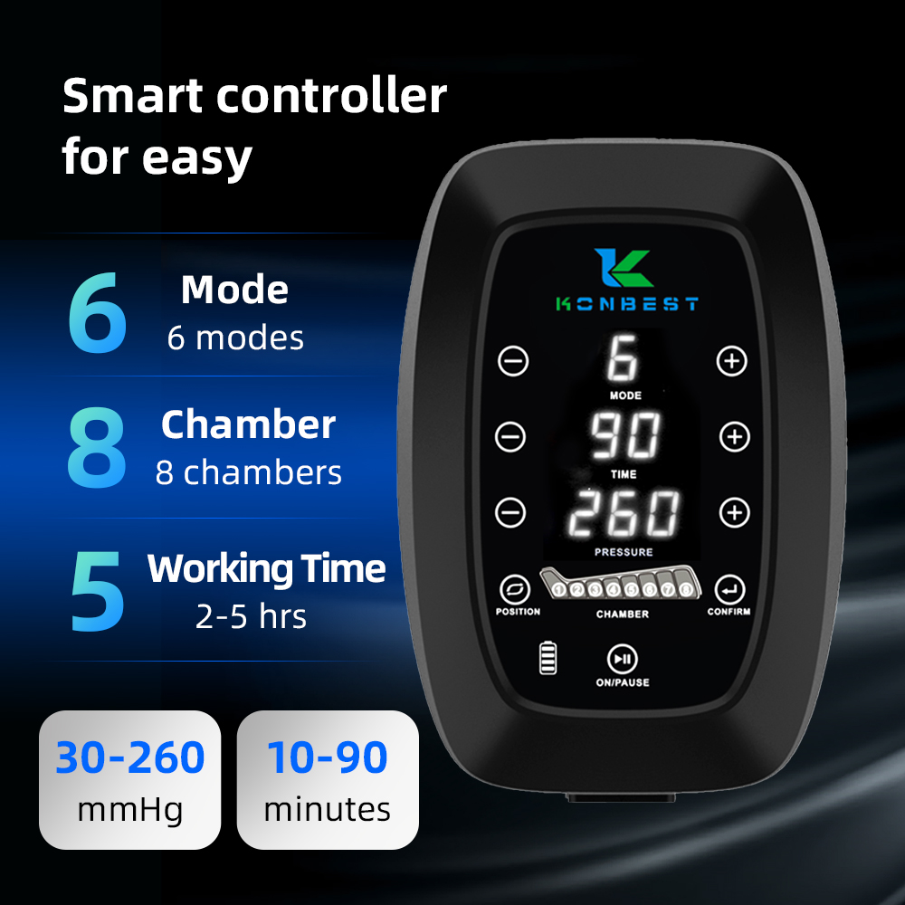 Konbest 9890K-B Air Compression Boots Easy Control