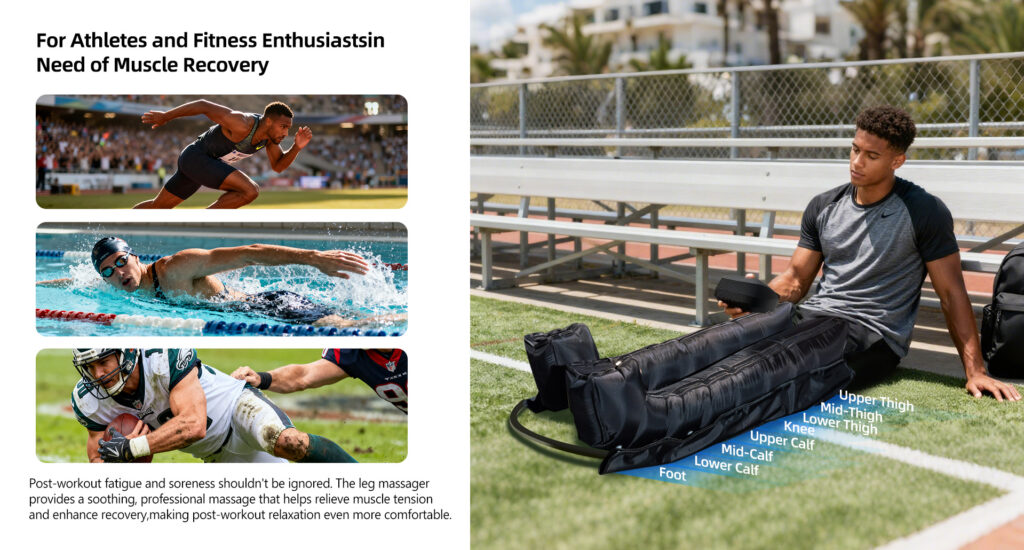 Konbest 9890K-C Air Compression Boots for Athletes Quick Recovery