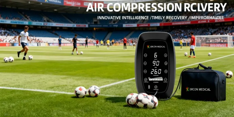 Air compression boots for athlete leg recovery