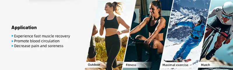 Various users benefiting from air compression boots