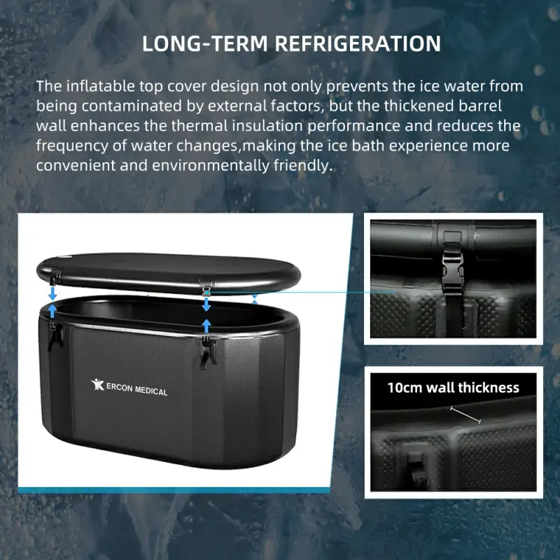 ERCON Ice Bath Tub With APP Remote Control Chiller