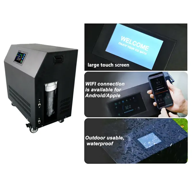 ERCON Ice Bath Tub With APP Remote Control Chiller