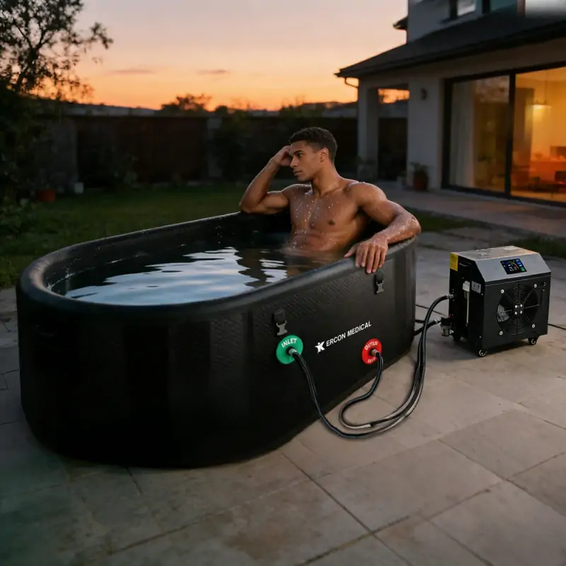 ERCON Ice Bath Tub With APP Remote Control Chiller des2