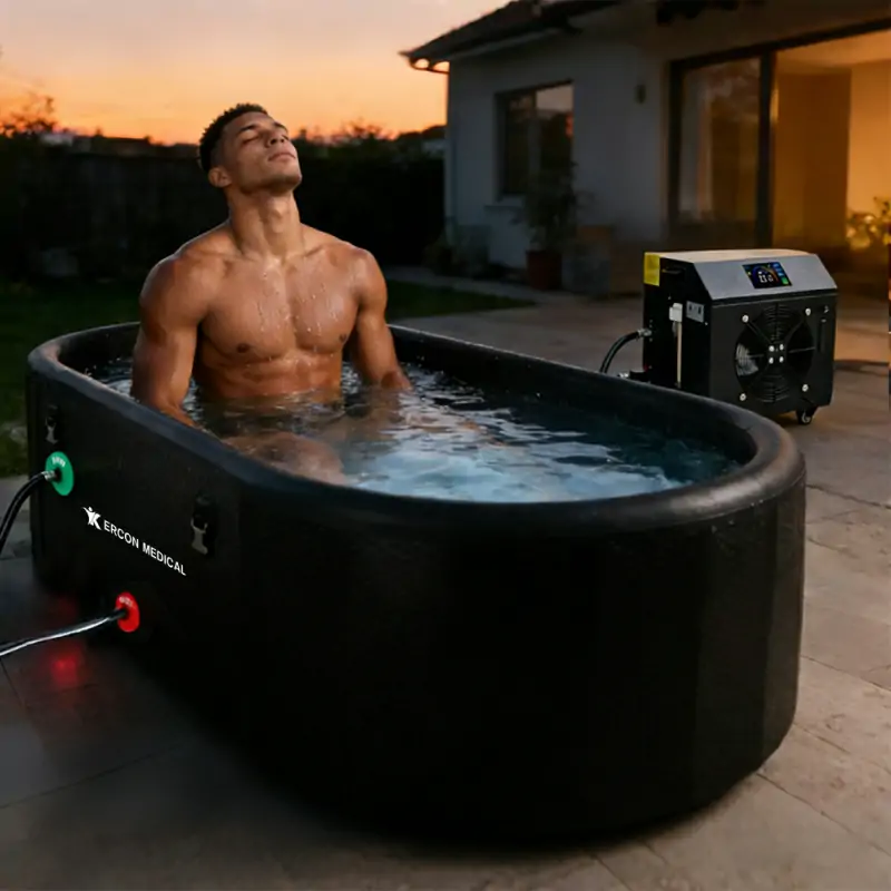 ERCON Ice Bath Tub With APP Remote Control Chiller des3
