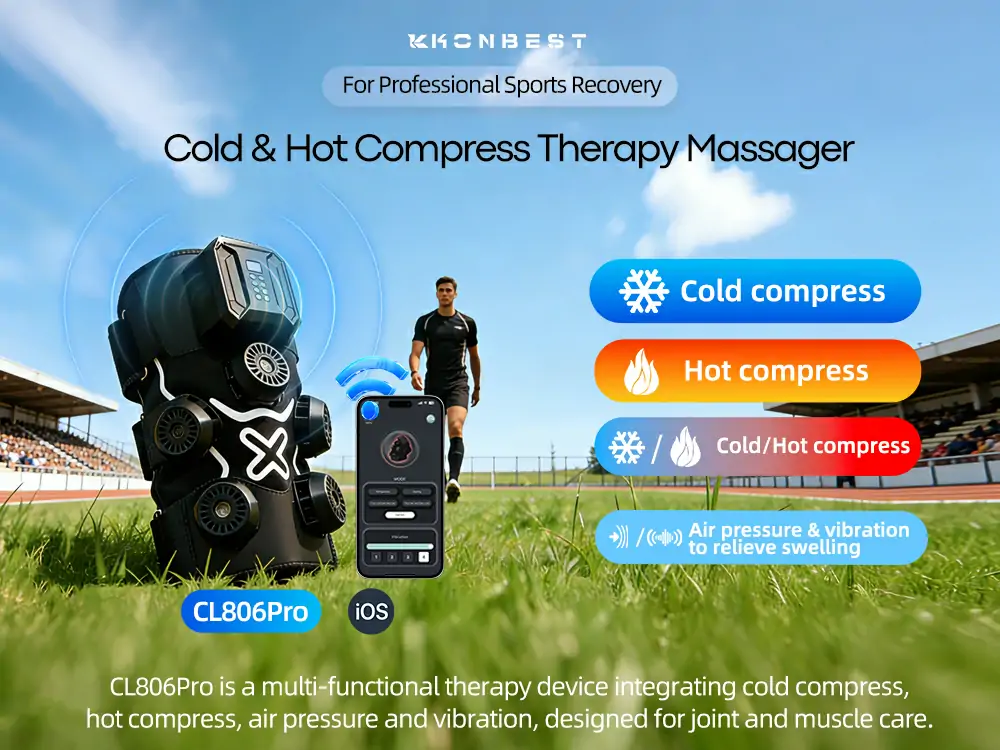 ERCON Koud & Warmtecontrasttherapie Knie CL806Pro besch