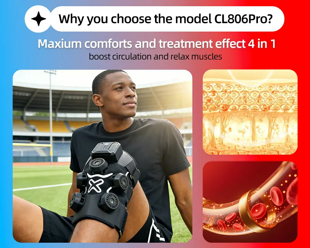 ERCON Koud & Warmtecontrasttherapie Knie CL806Pro besch