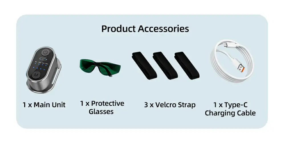 ERCON Portable, Paquete de dispositivo de terapia de luz roja portátil RL201