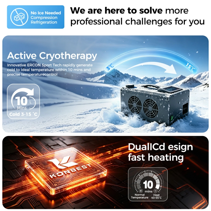 Cold & Hot Contrast Compression Cryotherapy Machine EK 810