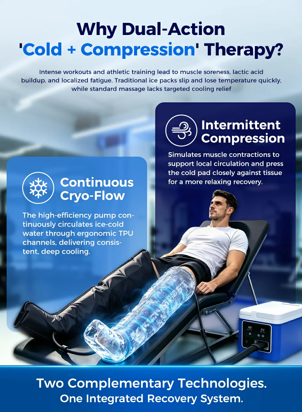 CL05B Integrated Ice & Macchina per terapia compressiva des2